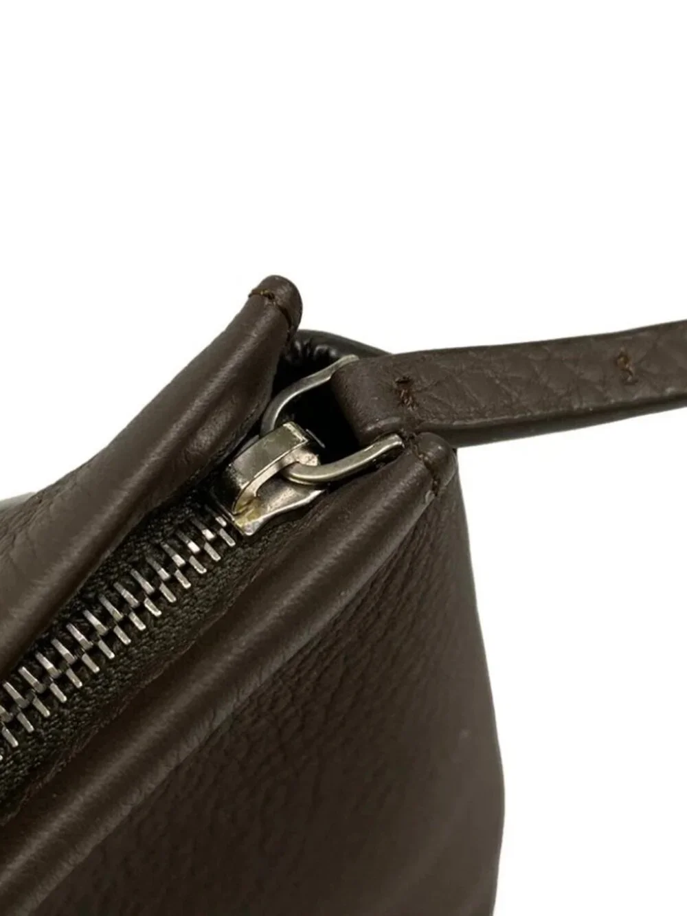 THE ROW Marcel Dark Brown Calf Skin Leather Handbag